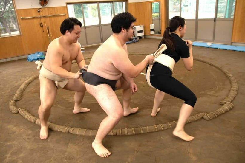 Tokyo: Sanctuary Authentic Grand Sumo Experience & Training - Match Time: Wrestling With Friends (And Sometimes Coaches)