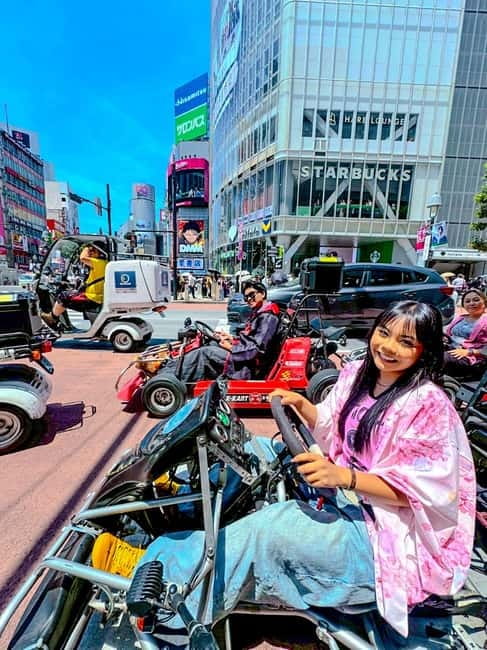 Tokyo: Shibuya and Shinjuku Streets Guided Go-Karting Tour - Harajuku: Costumes, Neon Streets, and Controlled Chaos