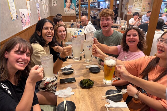 Tokyo Shinjuku Bar Hopping –Wagyu , Ramen & 7 Dishes - Kabukicho’s first stop: 鶏闘士一番街店 for skewers and an easy start