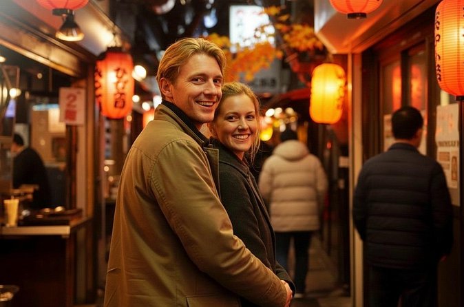 Tokyo: Shinjuku Food Tour (15 Dishes and 4 Eateries) - Golden Gai for 1 hour: tiny streets, bar culture context