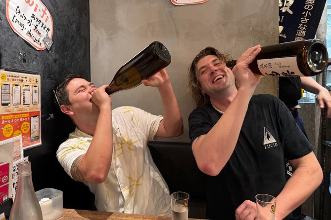 Tokyo: Shinjuku Local Bar Hopping Walking Tour - Stop 3 in Nishishinjuku: the sake bar finale with 4 tasting pours