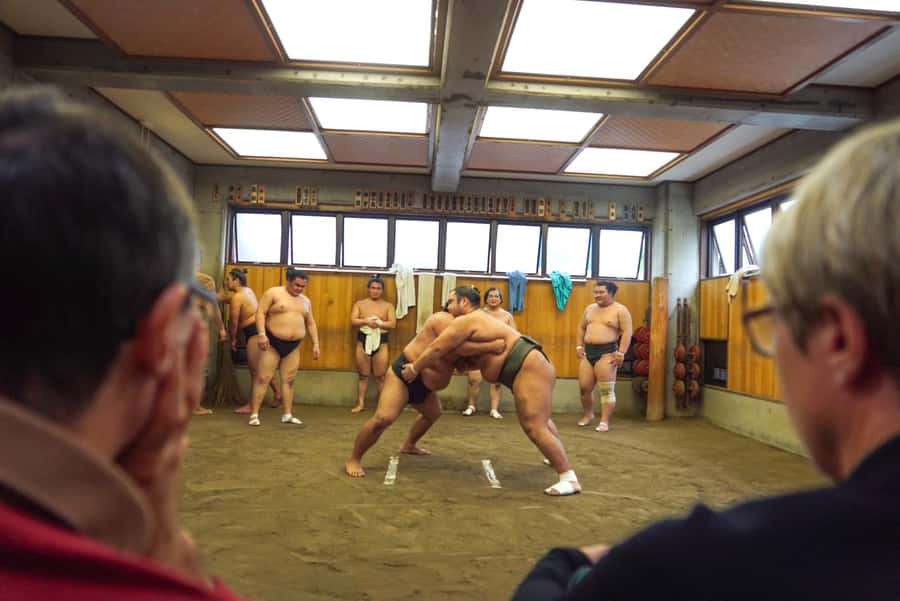 Tokyo: Sumo Morning Practice Tour in Ryogoku and Photo Shoot - The 105-minute practice visit: what you’ll really watch