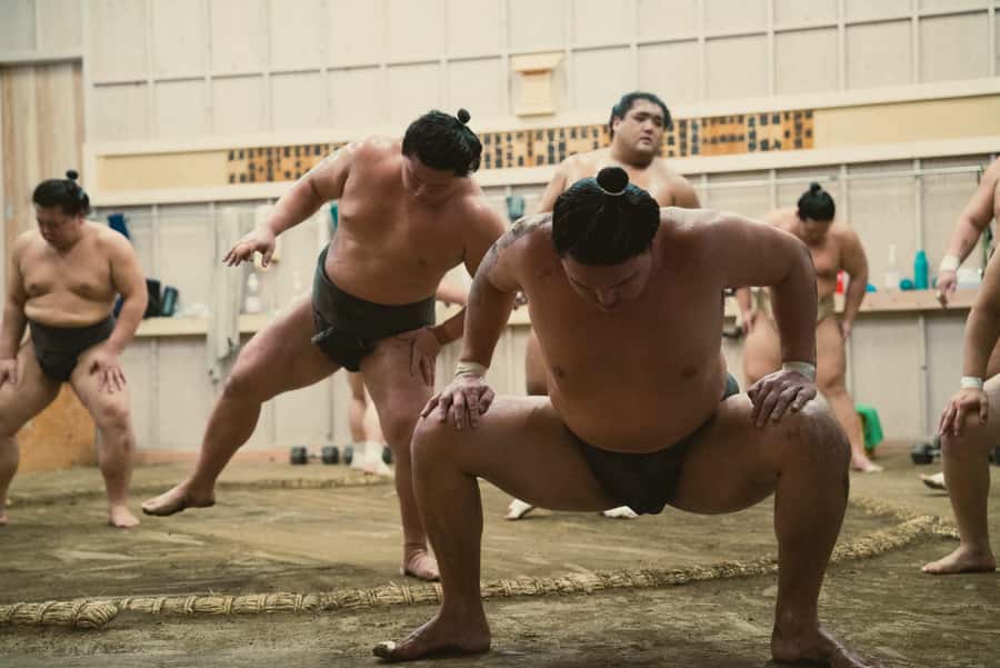 Tokyo Sumo Morning Practice: Witness the Life of a Wrestler - What happens once you’re inside: shoes off, sit still, watch closely
