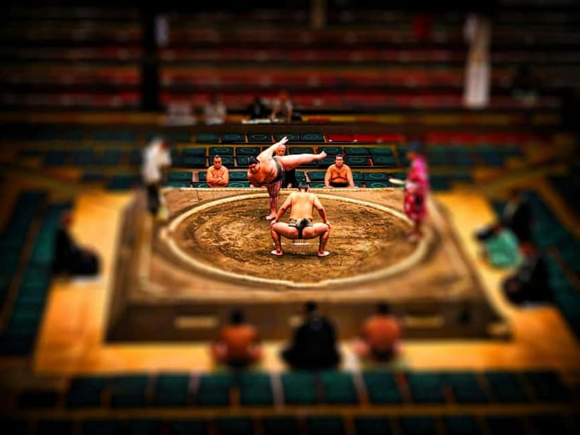 Tokyo: Sumo Tournament with Guide & Assigned Reserved Seat - Where the photo moments fit: storybook edges around Ryogoku
