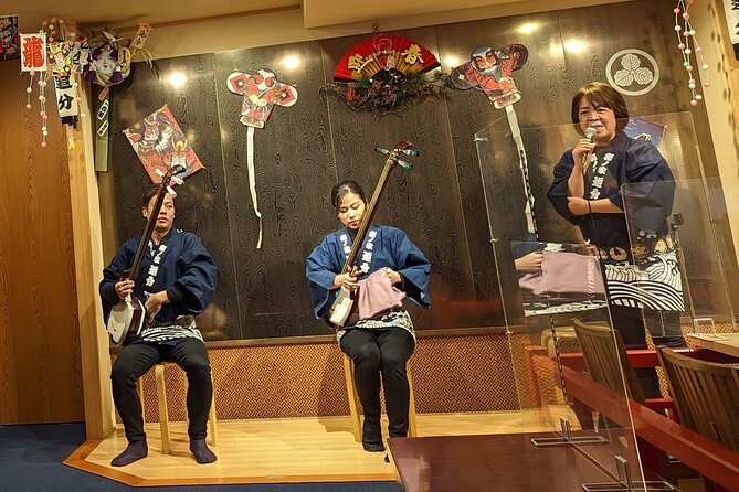 Tsugaru shamisen performance over traditional dinner - Key takeaways before you go