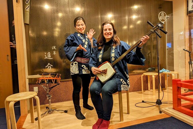 Tsugaru shamisen performance over traditional dinner - Meeting musicians and leaving Asakusa with context