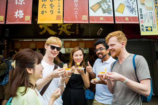 Tsukiji and Asakusa Food and Drink Cultural Walking Tour (Half day) - Exploring the fish market shops: 400 stops in one hour