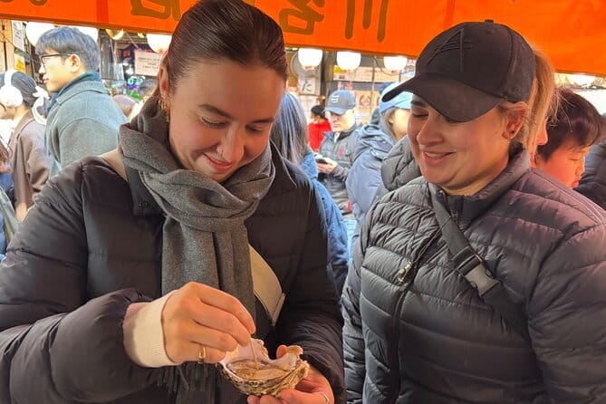 Tsukiji Fish Market Private Food Tour in Tokyo - Jogai Market food picks: choose your bites, not just your route