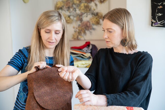 Turn Antique Kimono into Take-Home Interior Art - Your Studio Session: Attaching Fabric With Guidance